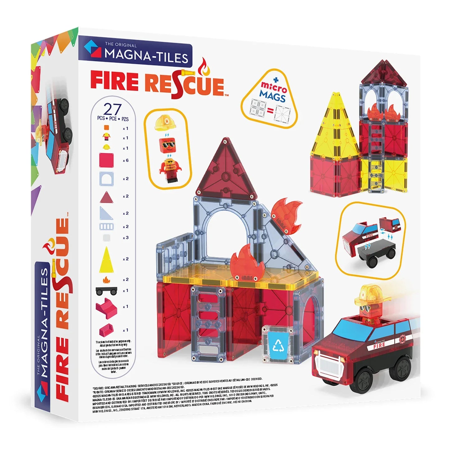 Magna-Tilesâ® Fire Rescue 27-Piece Set