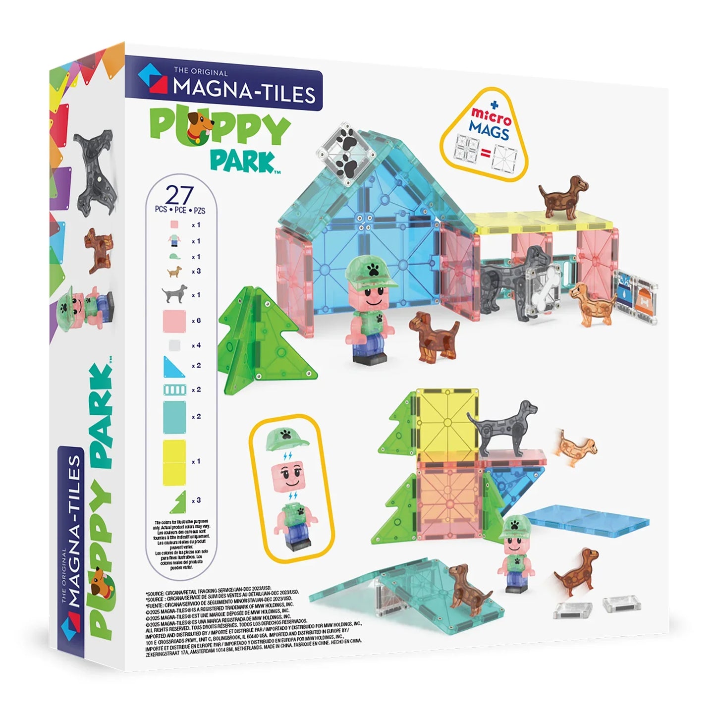 Magna-Tilesâ® Puppy Park 27-Piece Set