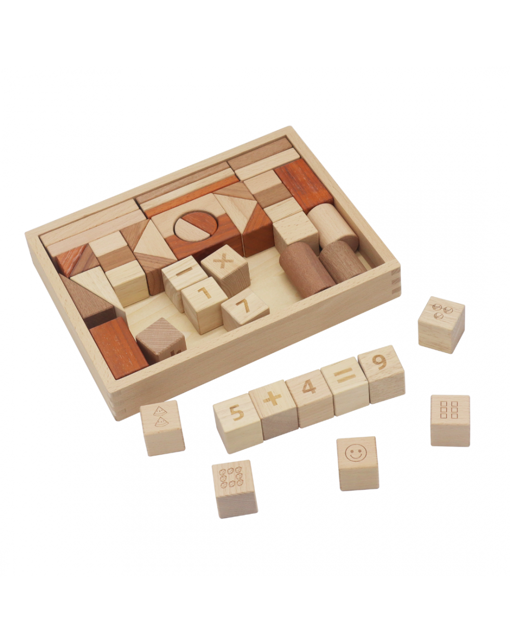 48 Wooden Blocks / Wooden Pieces For Building