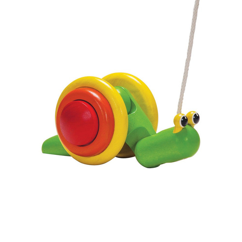 Plantoys Wooden Pull-Along Snail