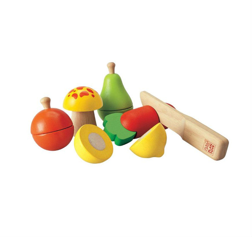 Plantoys Wooden Fruit & Vegetable Play Set