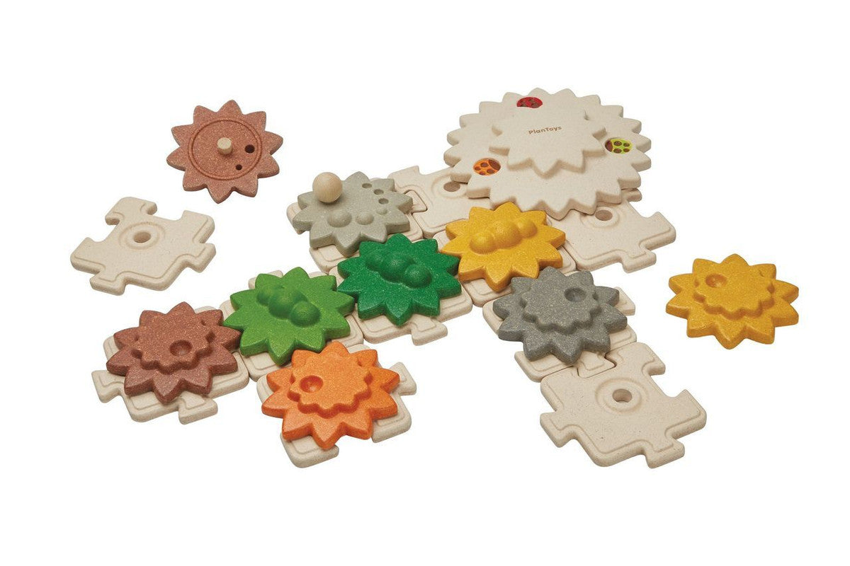 Plantoys Wooden Gear & Puzzle