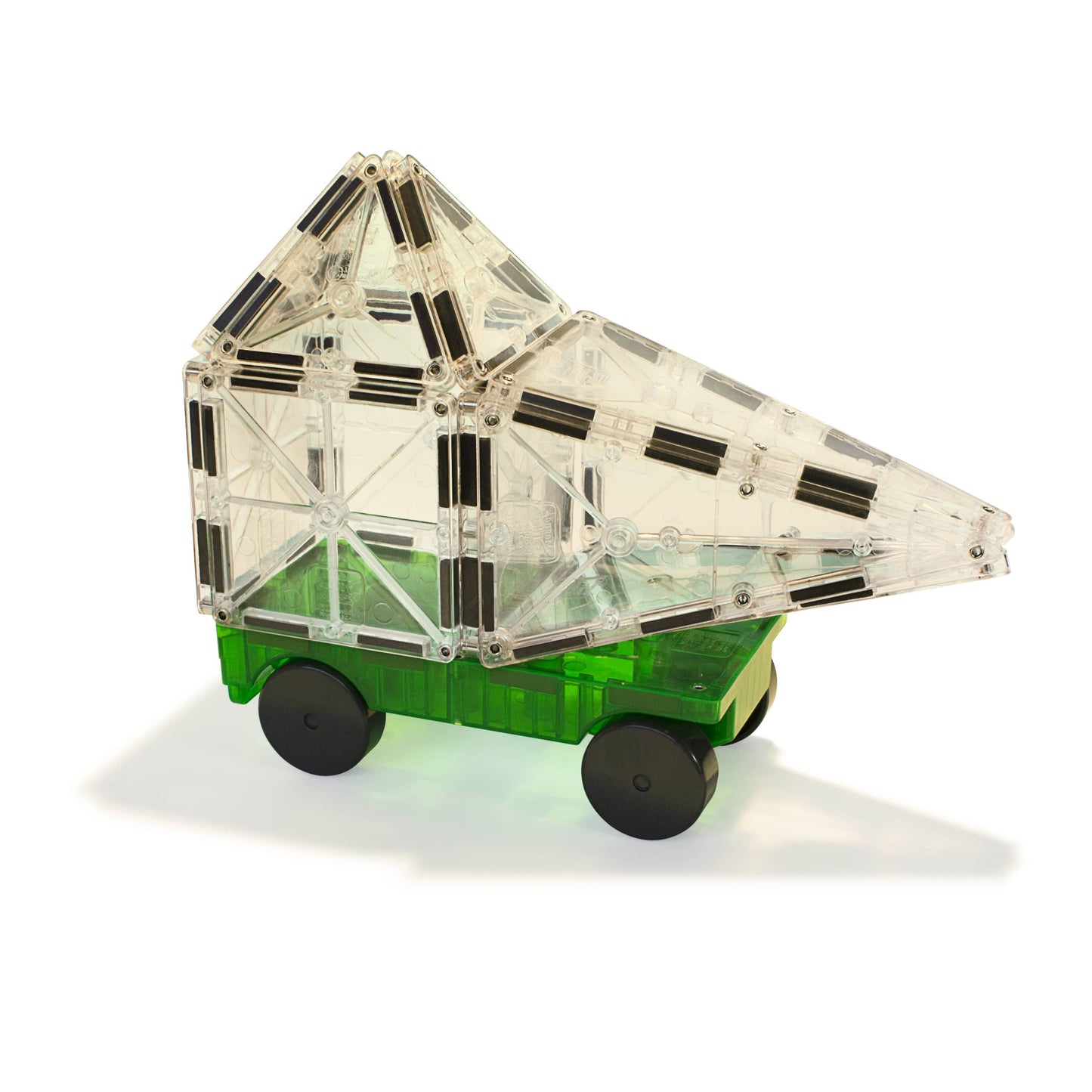 Magna-Tilesâ® Car Expansion 2-Piece Set Green & Yellow