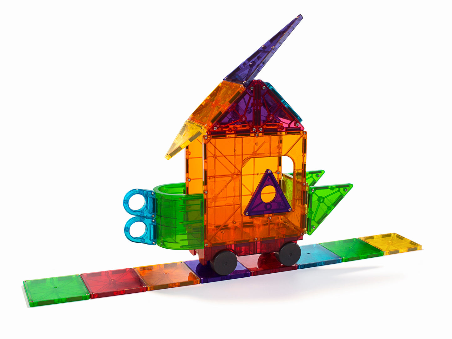 MAGNA-TILES® Clear Colors 48 Pieces Deluxe Set