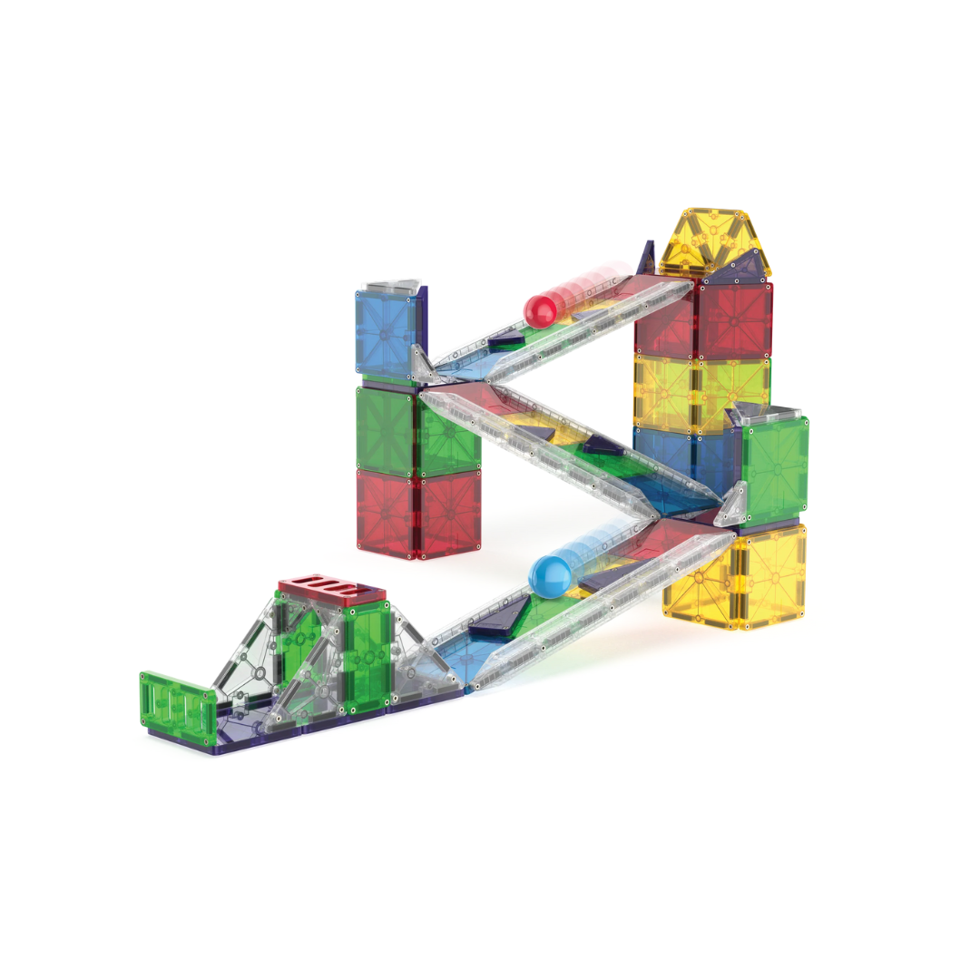 Magna-Tilesâ® Rail Racers Deluxe 90-Piece Set