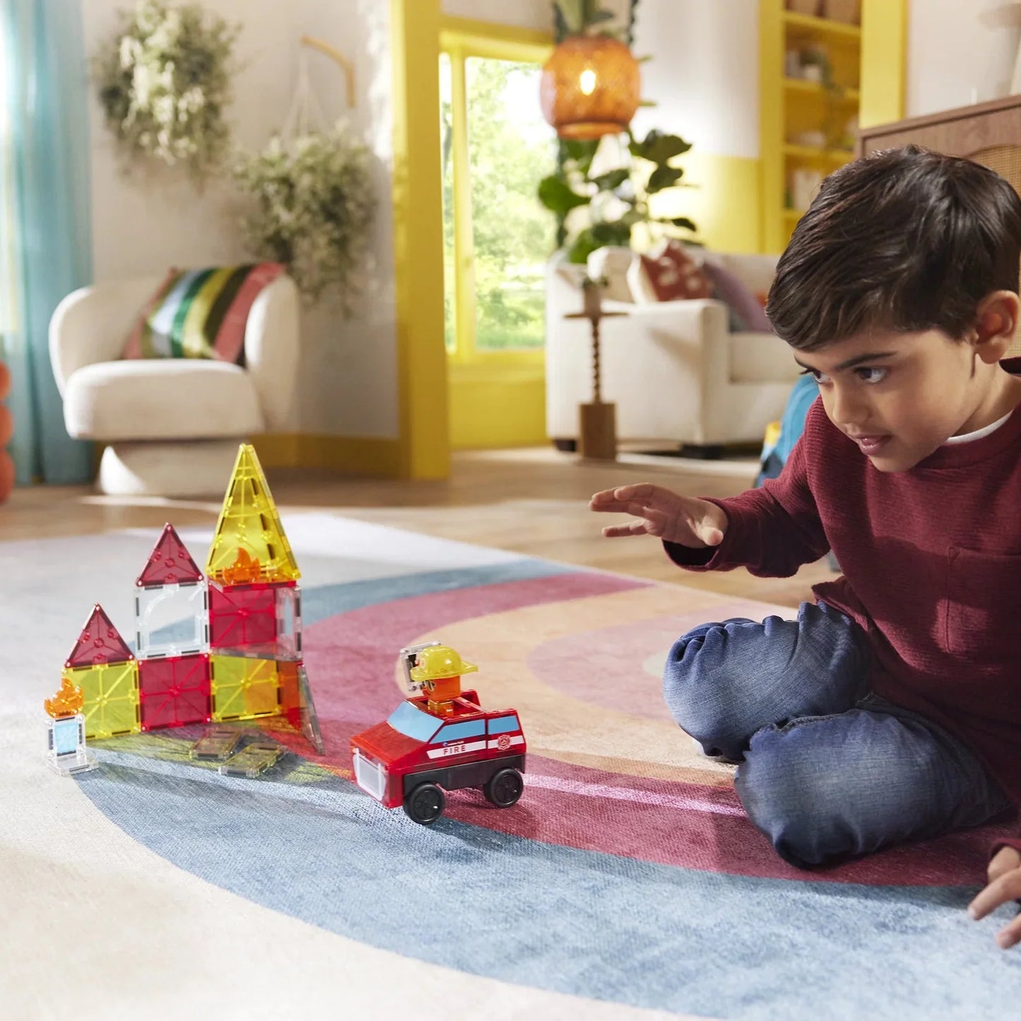 Magna-Tilesâ® Fire Rescue 27-Piece Set