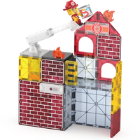 Magna-Tilesâ® Fire Station 50-Piece Set