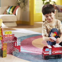 Magna-Tilesâ® Fire Station 50-Piece Set