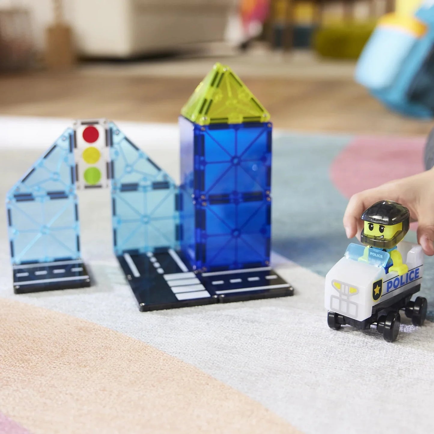 Magna-Tilesâ® Police Patrol 20-Piece Set