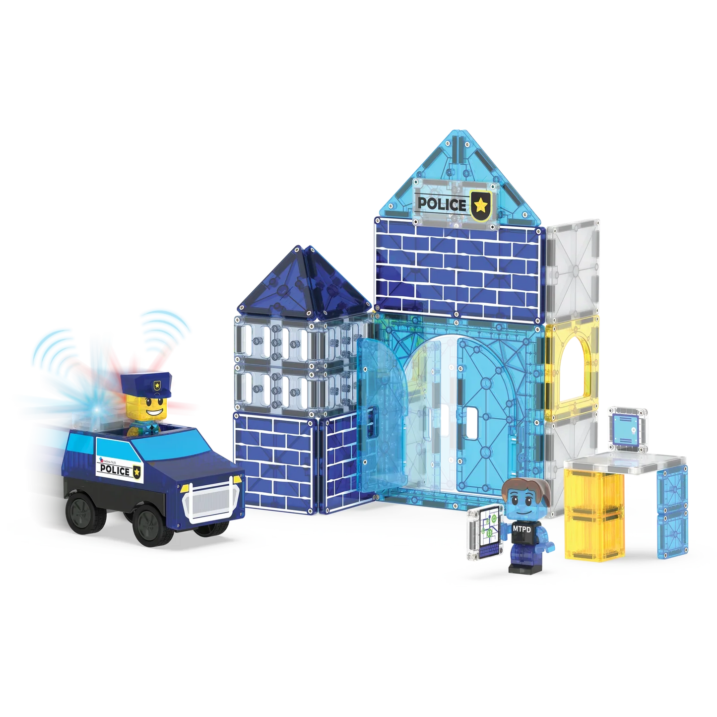 Magna-Tilesâ® Police Station 35-Piece Set