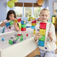 Magna-Tilesâ® Rail Racers Deluxe 90-Piece Set