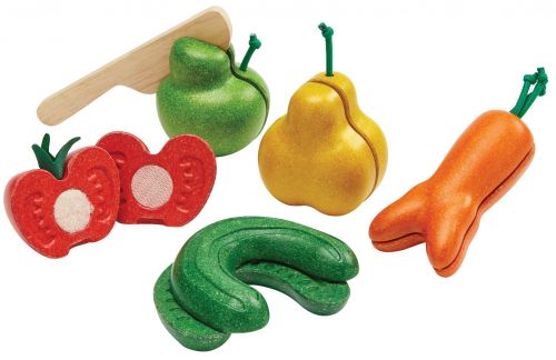 Plantoys Wooden Wonky Fruit & Vegetables
