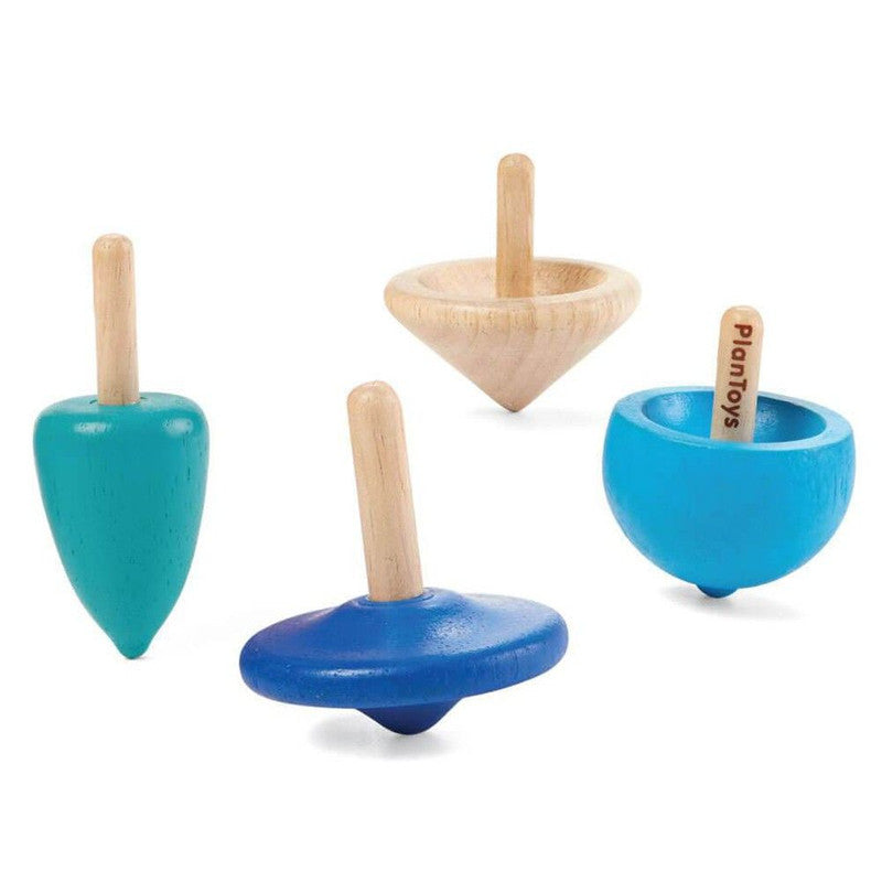 Plantoys Wooden Spinning Tops