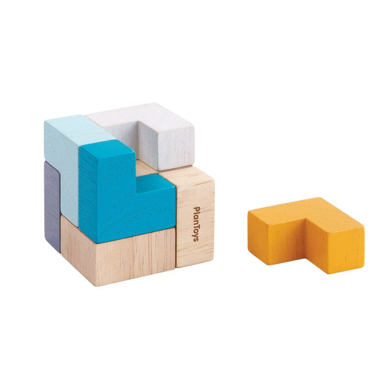 Plantoys Wooden 3D Puzzle Cube