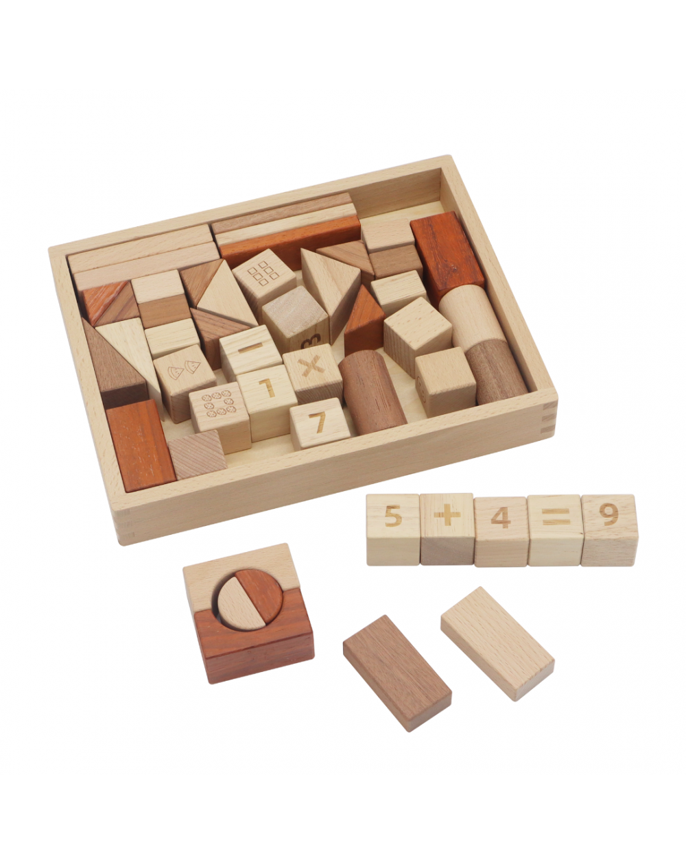 48 Wooden Blocks / Wooden Pieces For Building