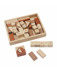 48 Wooden Blocks / Wooden Pieces For Building