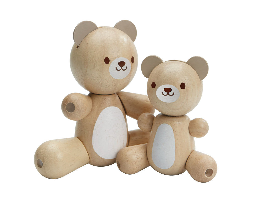 Plantoys Wooden Bear & Little Bear