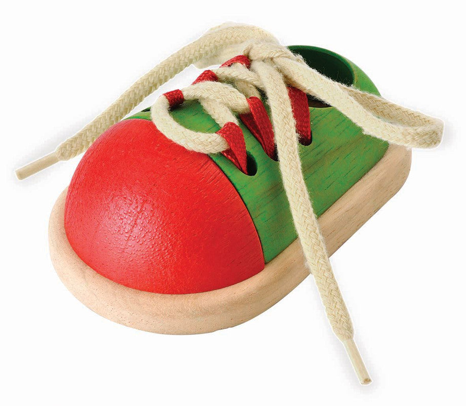 Plantoys Wooden Tie-Up Shoe