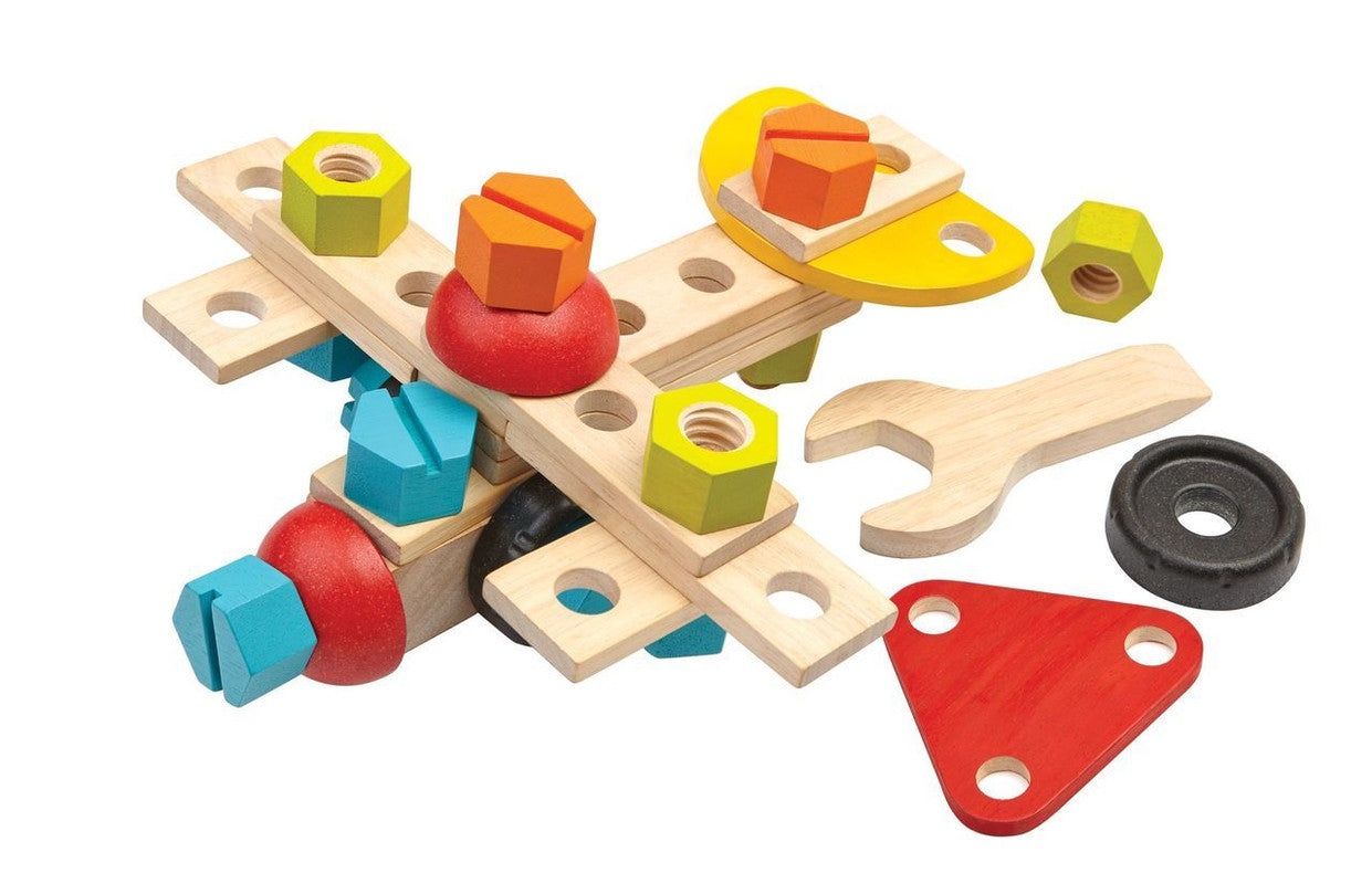 Plantoys Wooden Construction Set