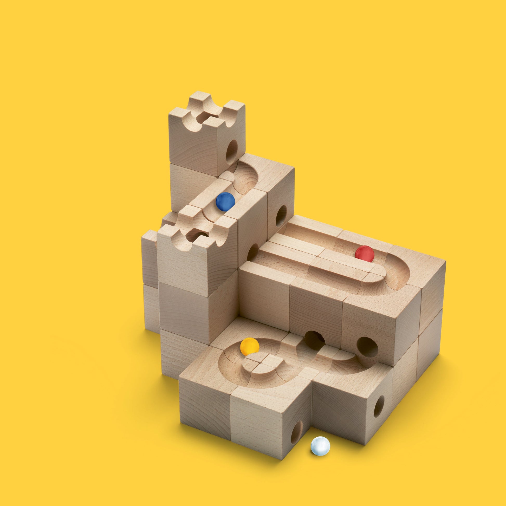 CUBORO STANDARD 32 – Medium Starter Set for Marble Runs – KiddyKinetics