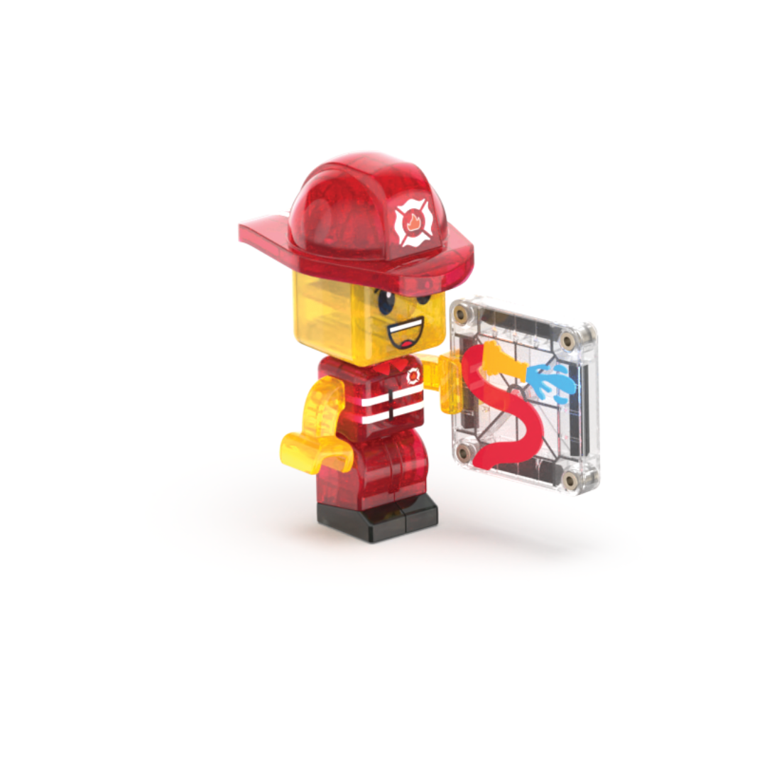 Magna-Tilesâ® Fire Station 50-Piece Set