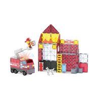 Magna-Tilesâ® Fire Station 50-Piece Set