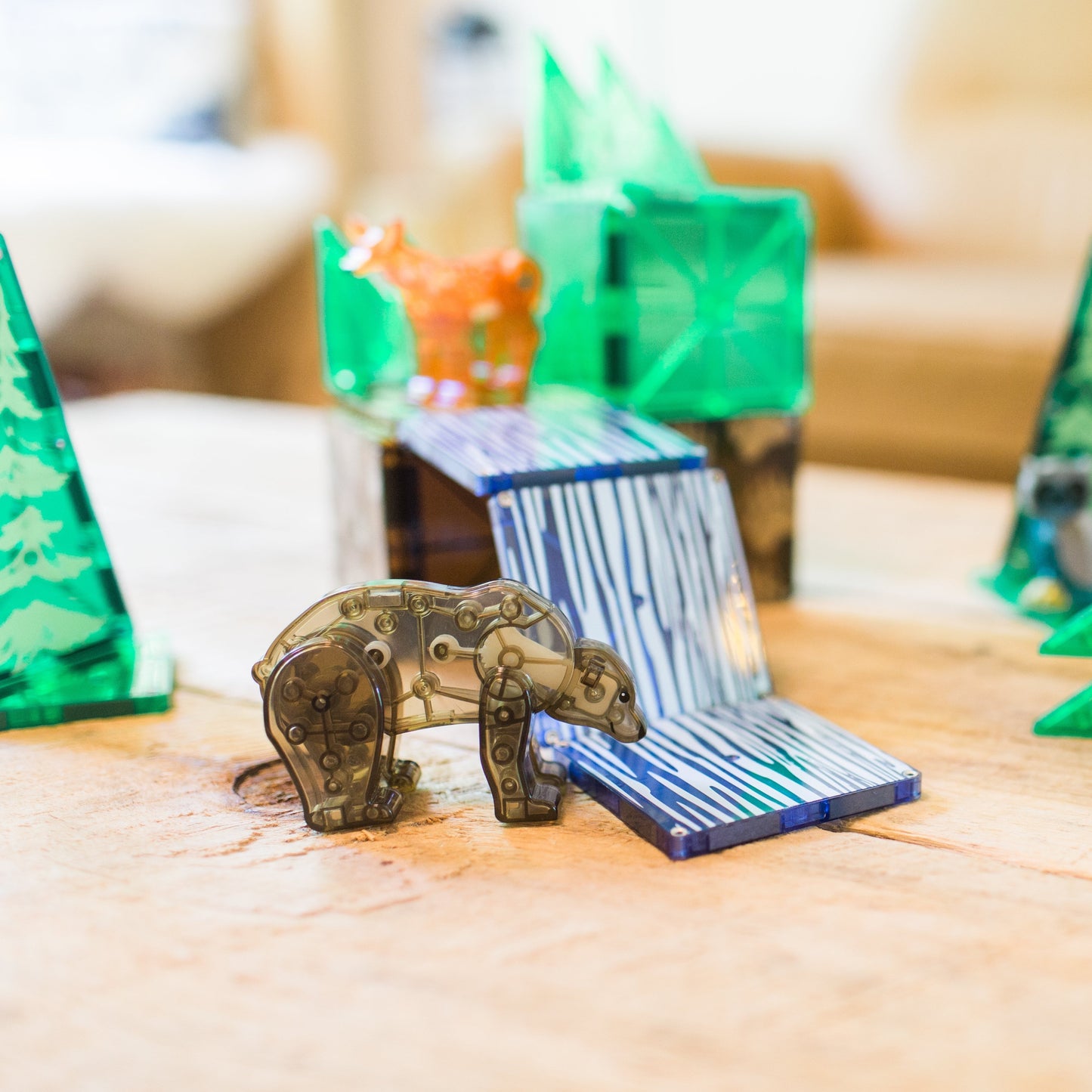 Magna-Tilesâ® Forest Animals 25-Pieces