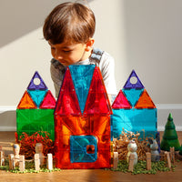 MAGNA-TILES® Clear Colors 48 Pieces Deluxe Set