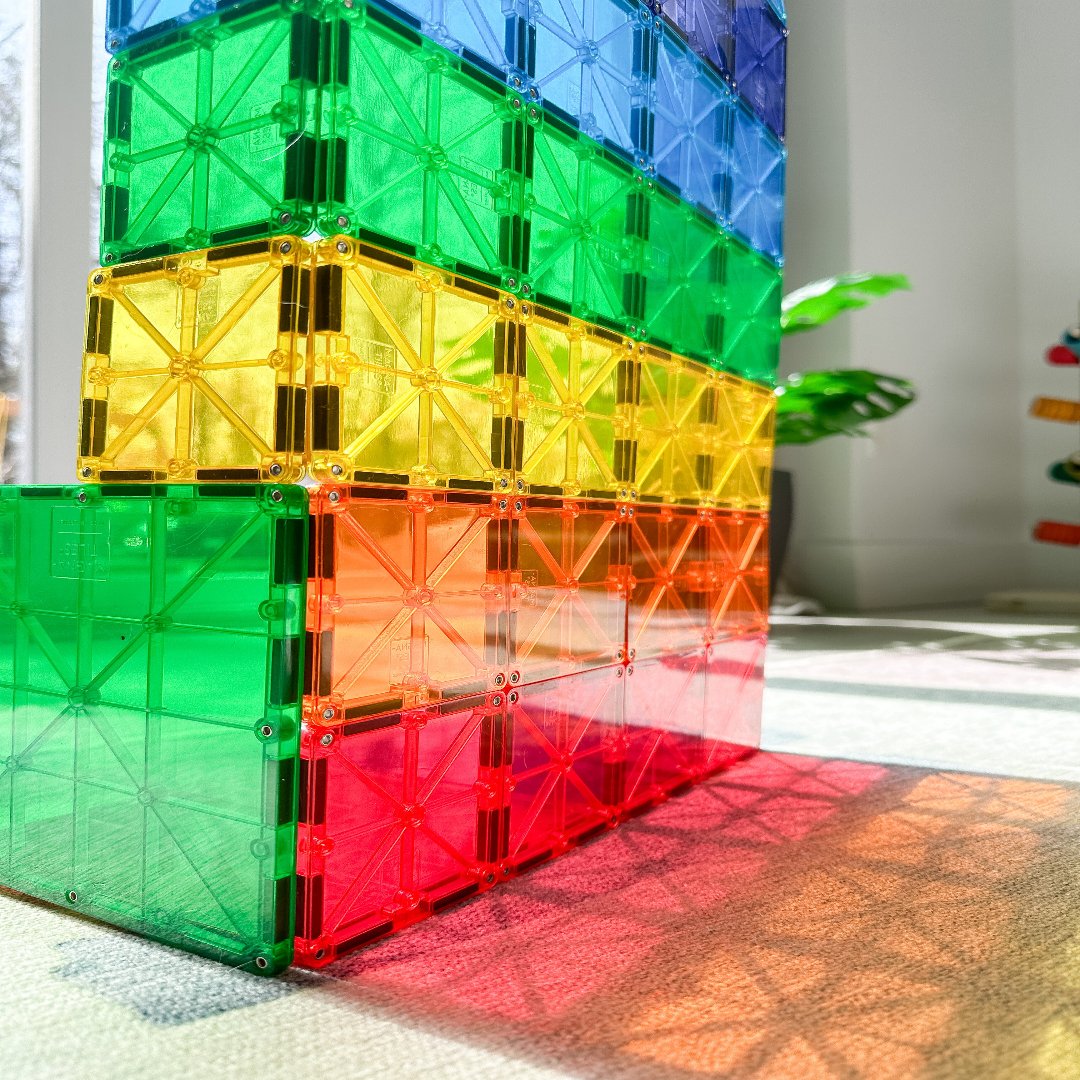 Magna-Tilesâ® Clear Colors 100 Pieces Set
