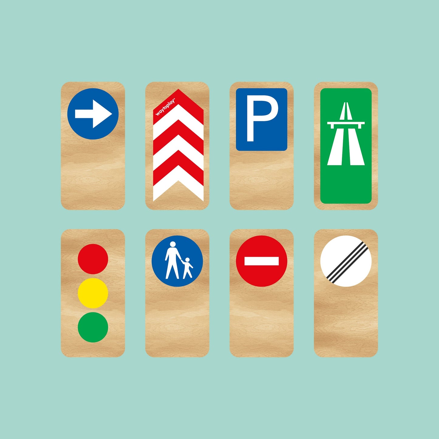 Waytoplay Road Blocks Set - Traffic Signs