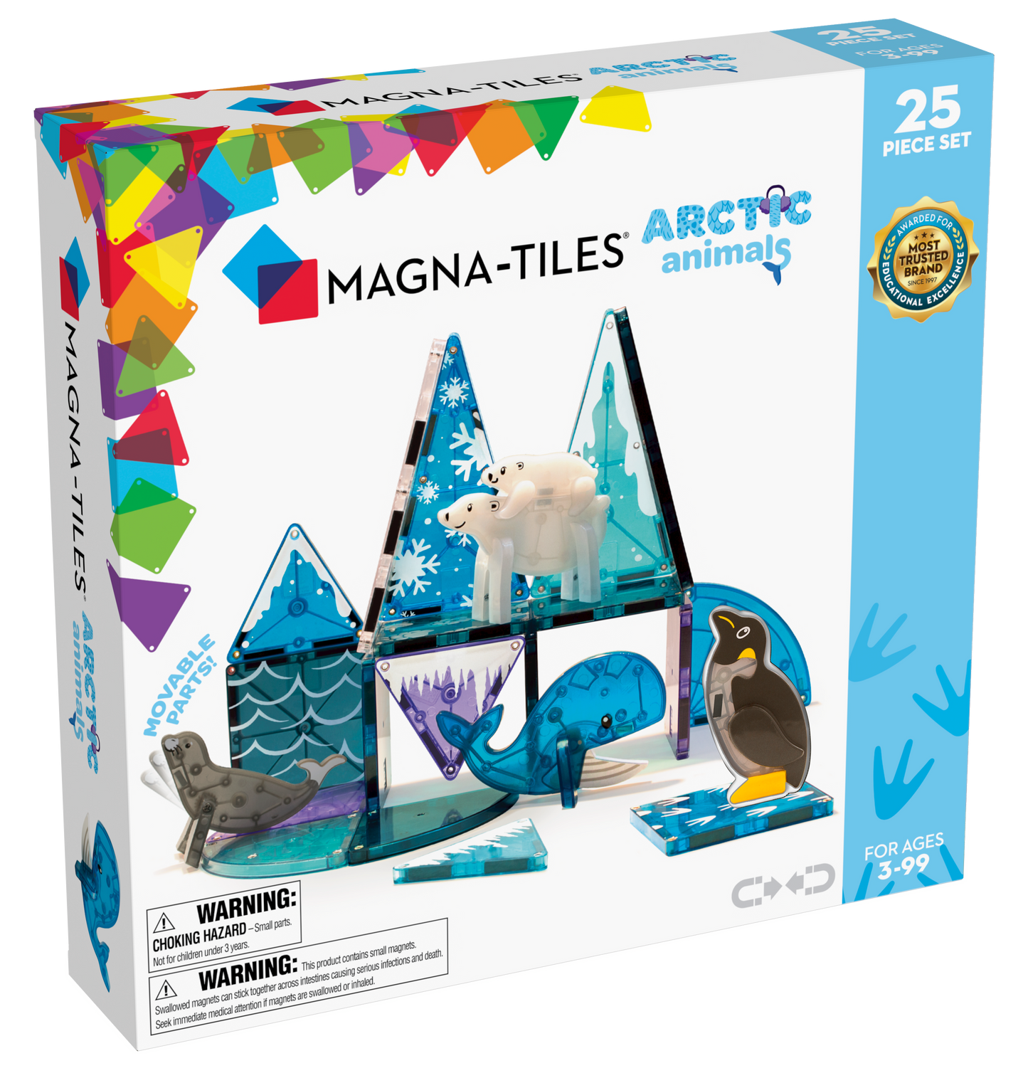 MAGNA-TILES | Arctic Animals - 25 Pieces | TOYBOX