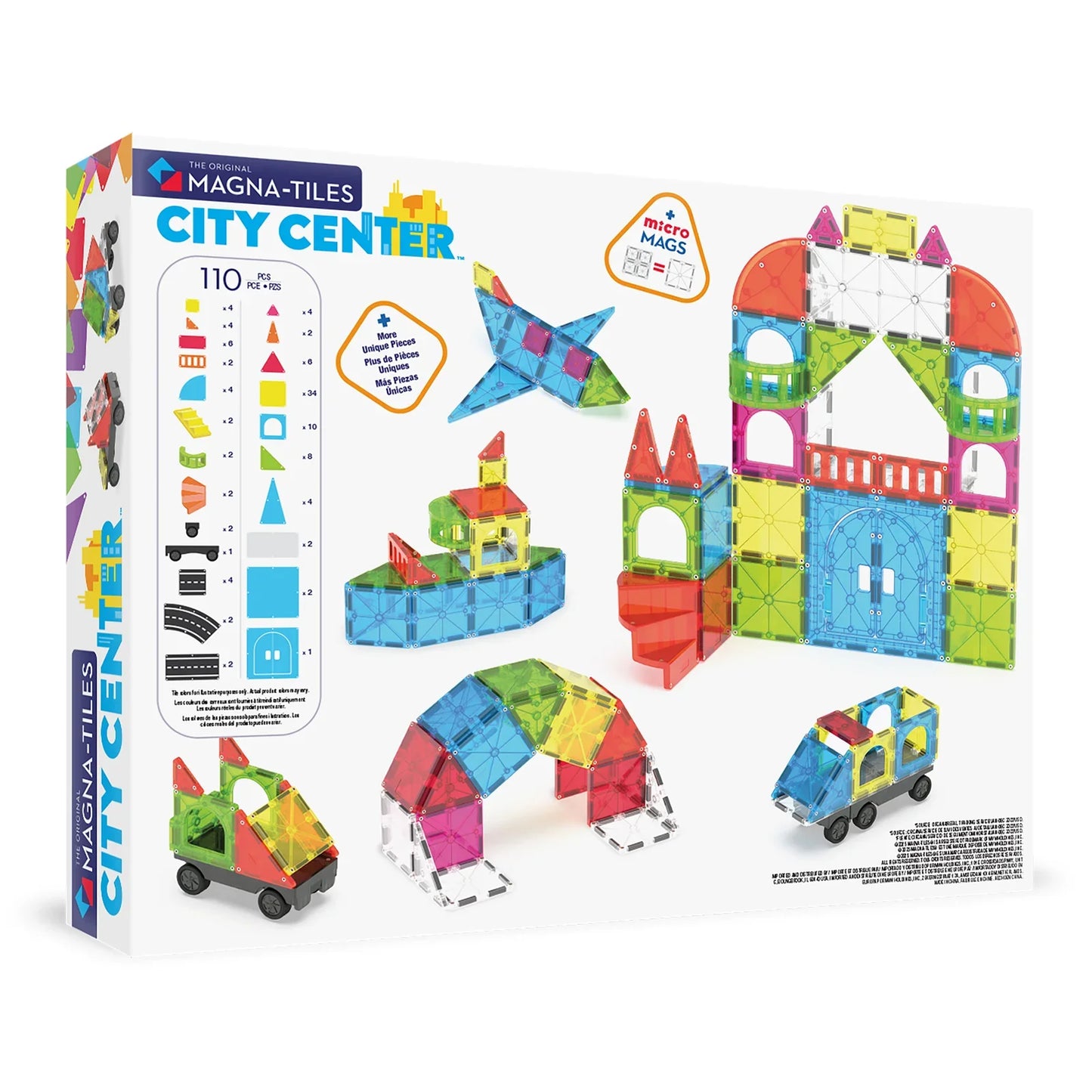 Magna-Tilesâ® City Center 110-Piece Set