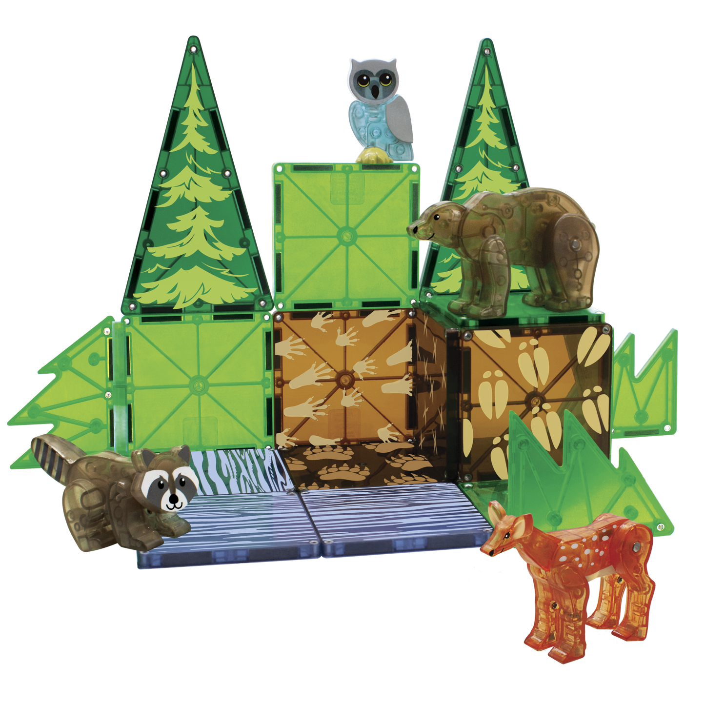 Magna-Tilesâ® Forest Animals 25-Pieces