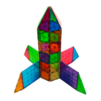 Magna-Tilesâ® Clear Colors 100 Pieces Set