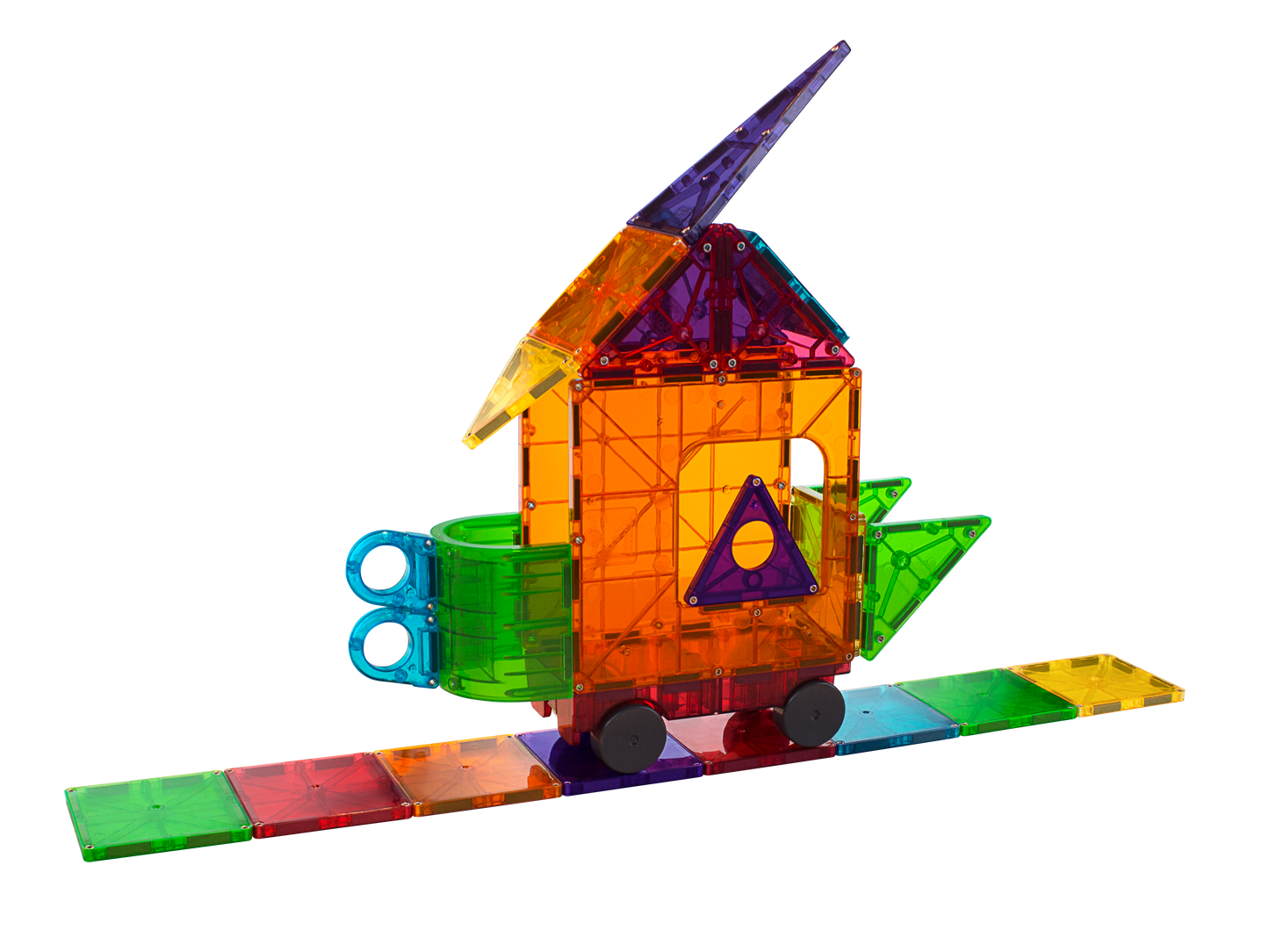 MAGNA-TILES® Clear Colors 48 Pieces Deluxe Set