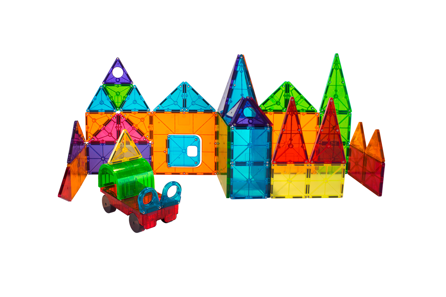 MAGNA-TILES® Clear Colors 48 Pieces Deluxe Set