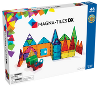 MAGNA-TILES® Clear Colors 48 Pieces Deluxe Set