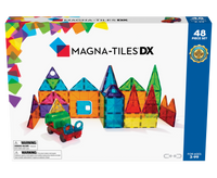 MAGNA-TILES® Clear Colors 48 Pieces Deluxe Set