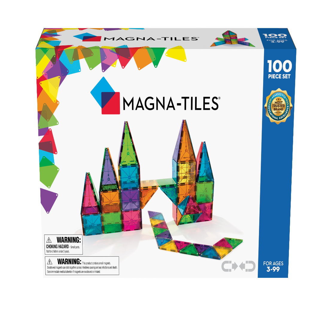 MAGNA-TILES | Classic 100 - Piece Set | Age 3+| TOYBOX