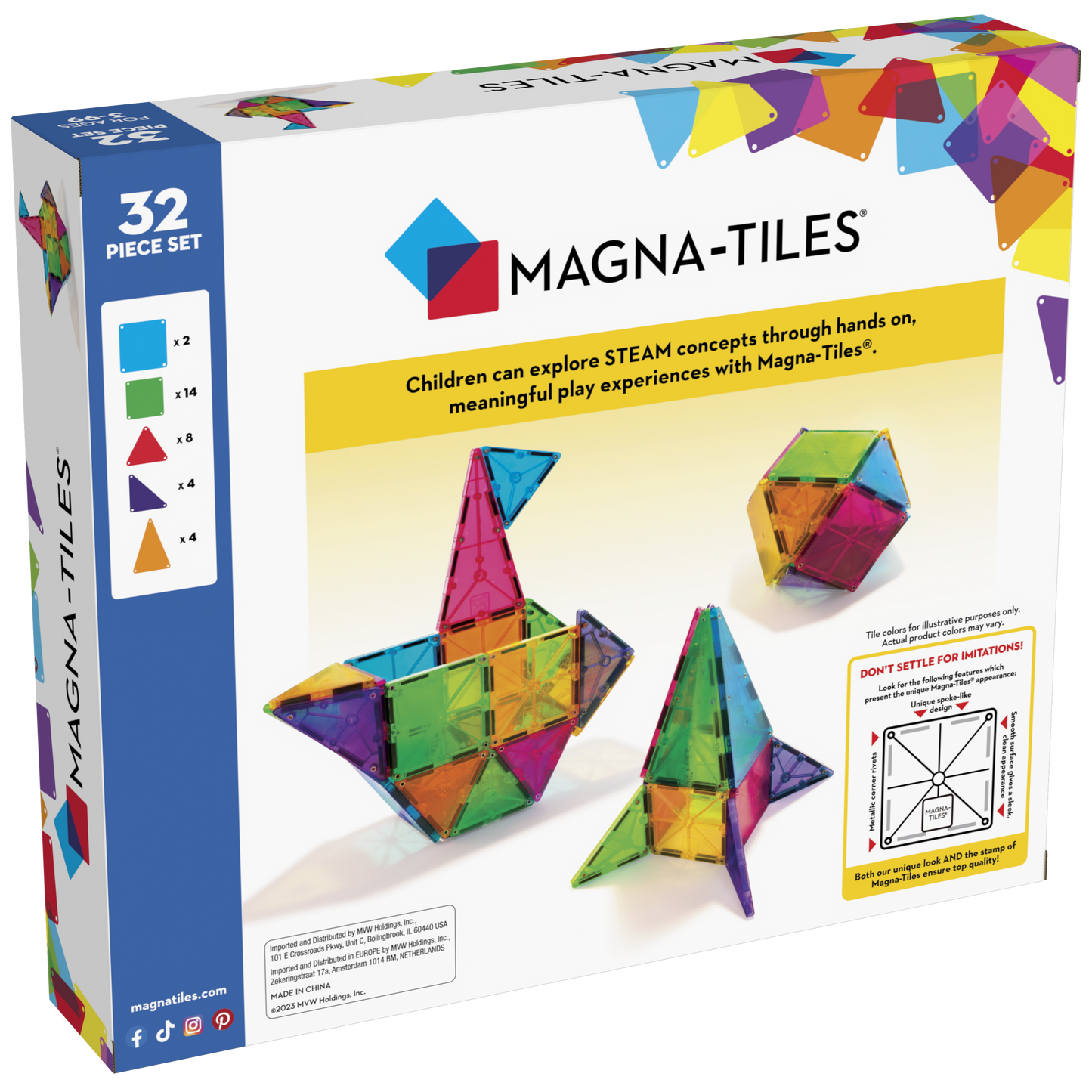 Magna-Tilesâ® Classic 32-Pieces Set
