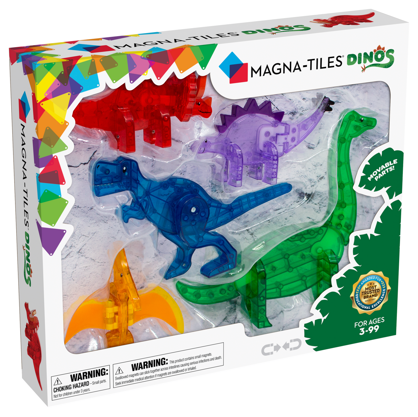 Magna-Tilesâ® Dinos 5 Pieces Set