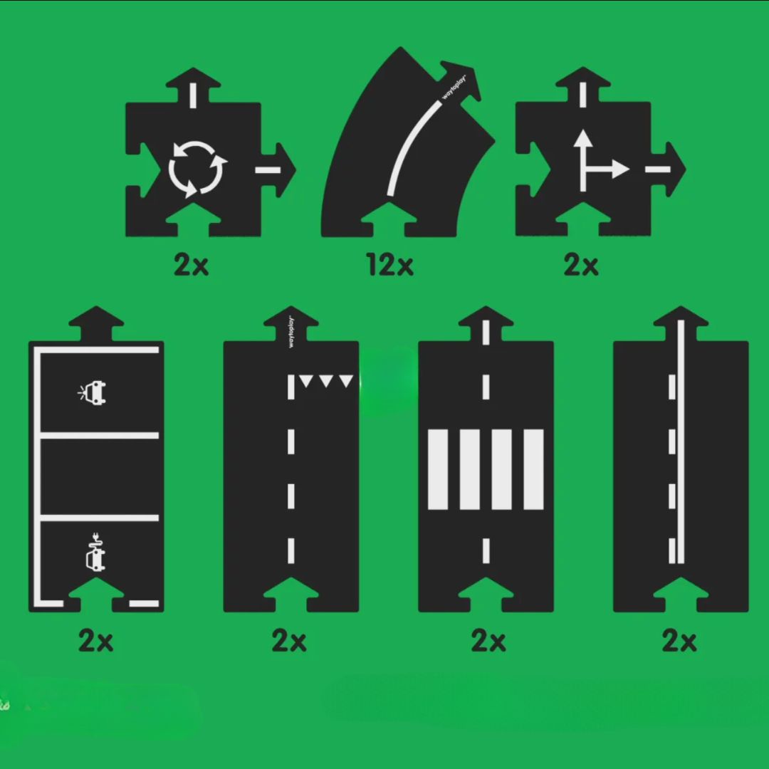 Waytoplay 24-Piece Highway Set