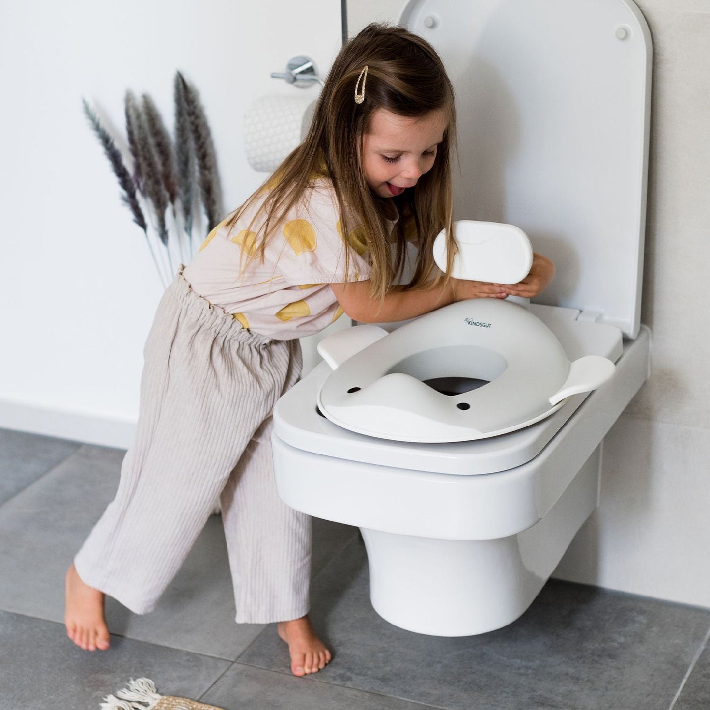 Whale Toilet Trainer Seat “ Light Grey