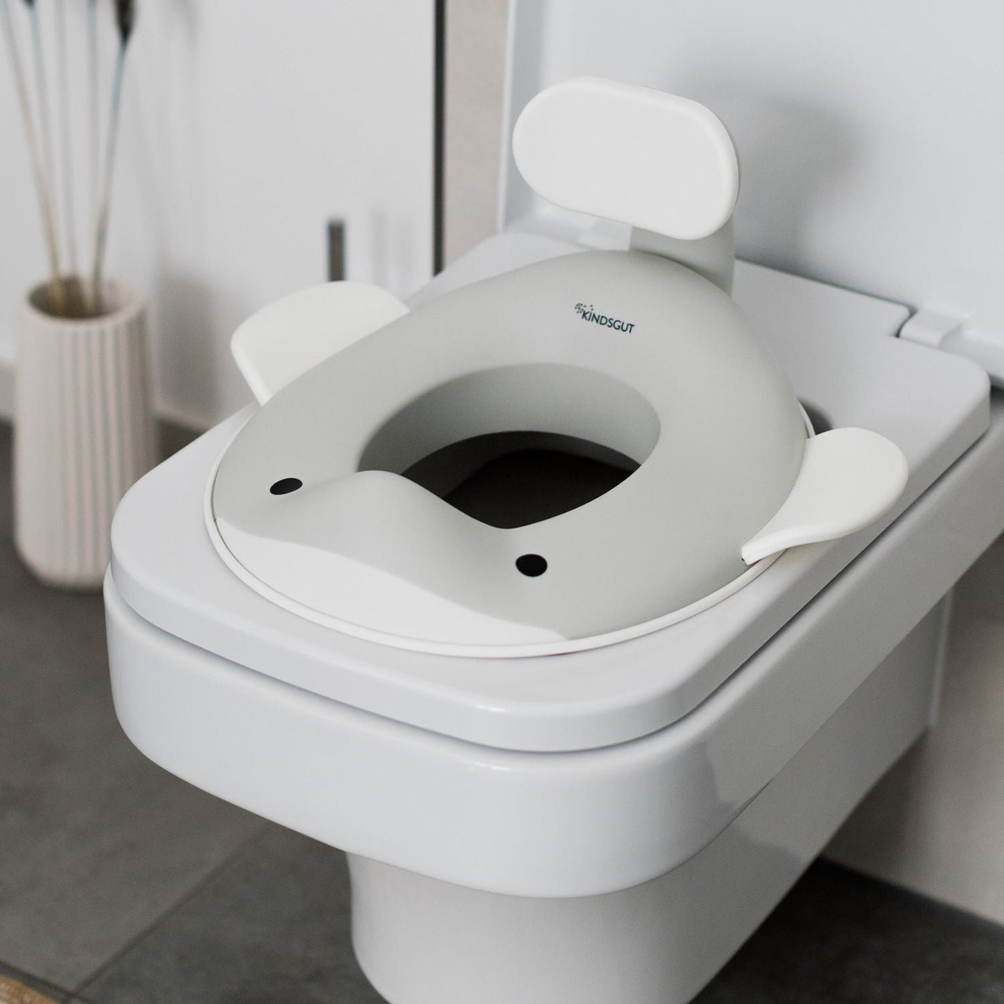Whale Toilet Trainer Seat “ Light Grey